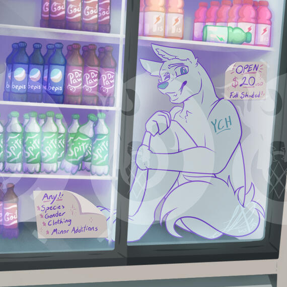 In the fridge